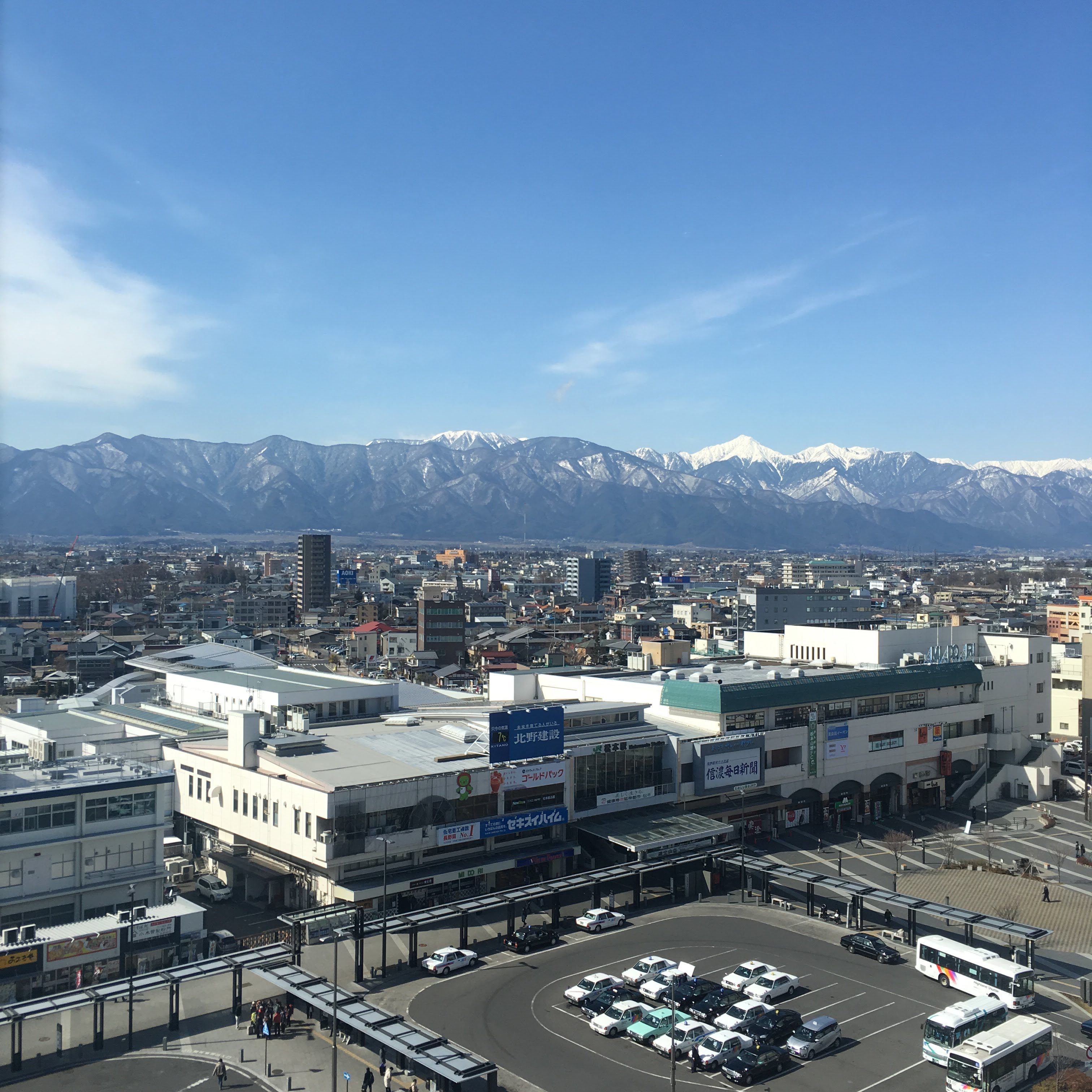 松本の冬の風景